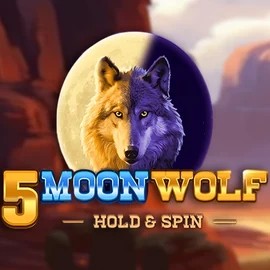 5 Moon Wolf slot logo by Apparat Gaming at Coolbet Casino5 Moon Wolf
