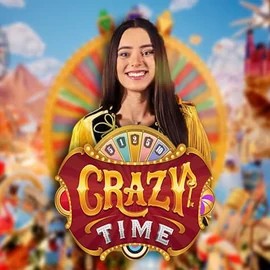 Crazy Time slot logo by Evolution at Coolbet CasinoCrazy Time