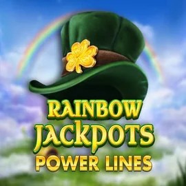 Rainbow Jackpots Power Lines slot icon by Red Tiger Gaming, available at Coolbet Casino