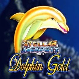 Dolphin Gold with Stellar Jackpots slot logo by Lightning Box Game at Coolbet Casino